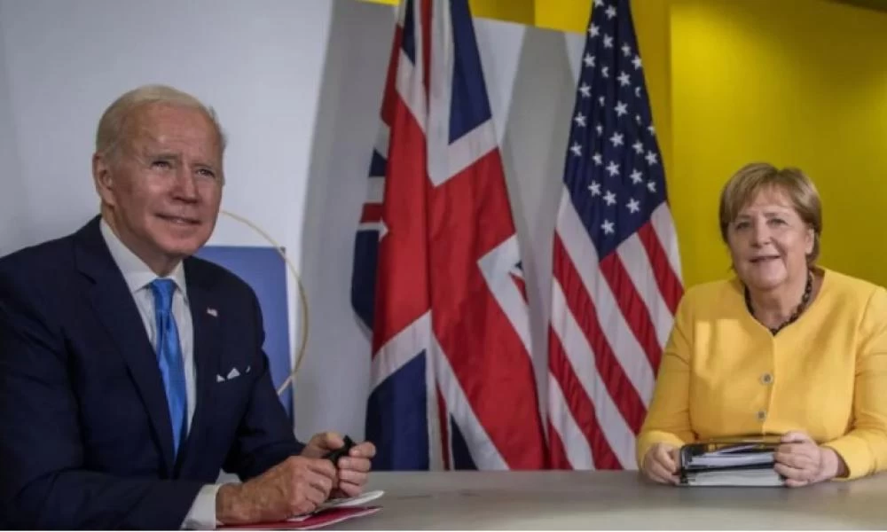 G20: Συνάντηση Μπάιντεν - Μέρκελ - Αποχαιρετισμός στην Καγκελάριο